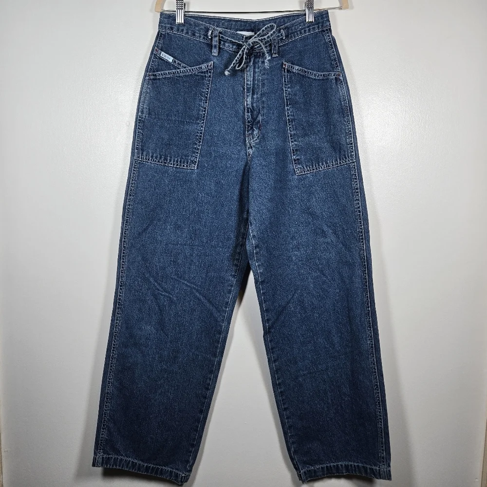Vintage 90s Carolina Blues High Waist Loose Fit Blue Denim Jeans Size 12